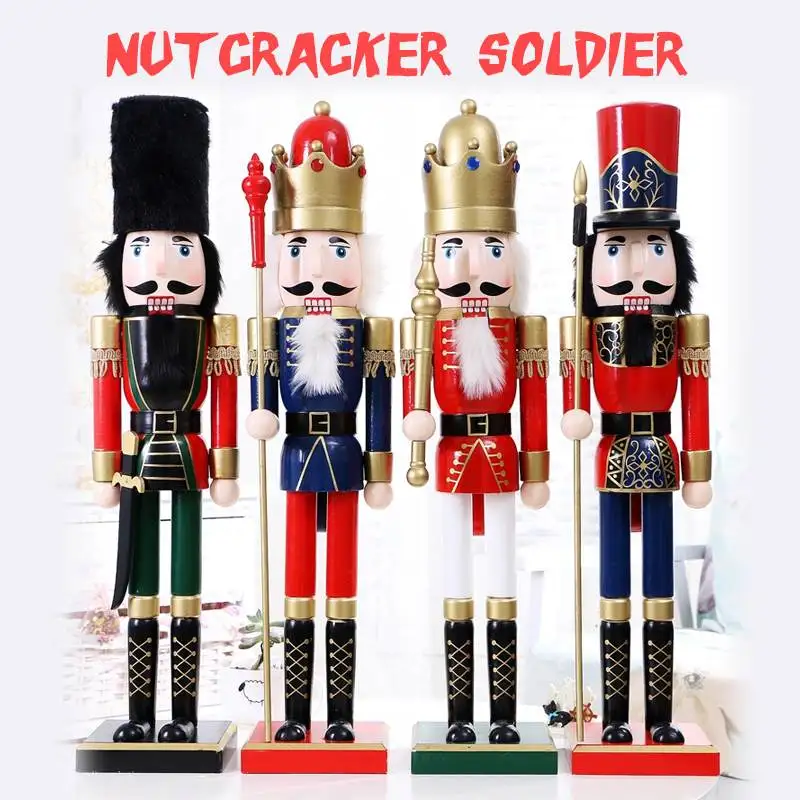 60CM Wooden Nutcracker Figurine Dolls Home Decoration Christmas Ornaments Decoration Dolls Vintage Handcraft Puppet
60CM Wooden Nutcracker Figurine Dolls Home Decoration Christmas Ornaments Decoration Dolls Vintage Handcraft Puppet