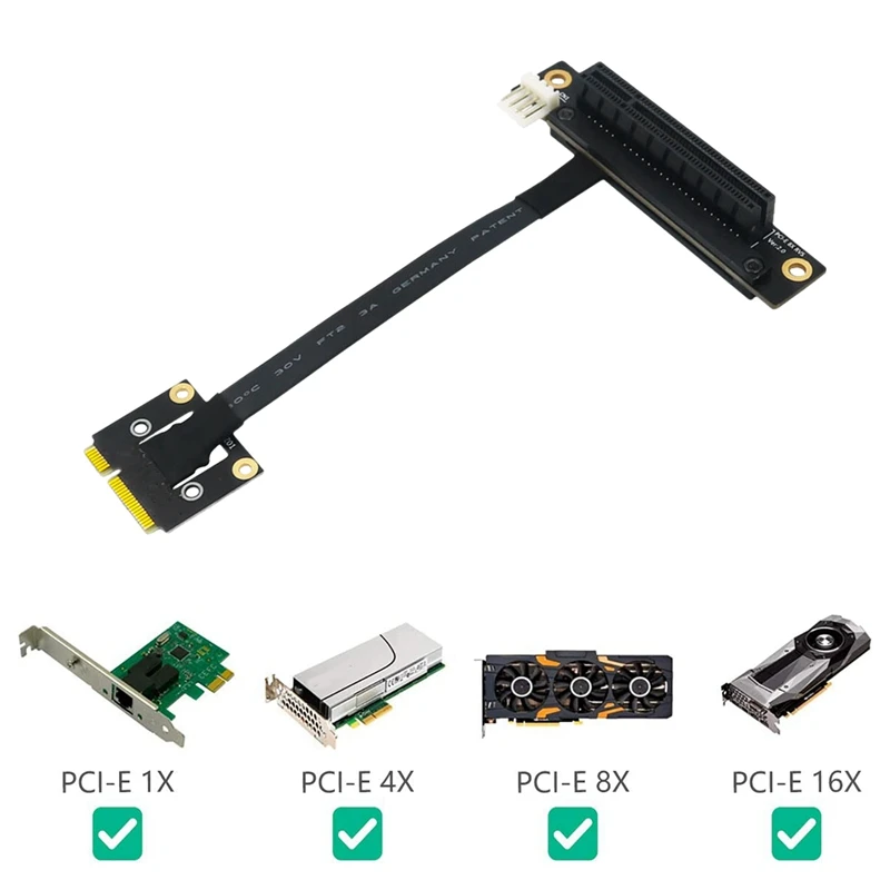 270 градусов Mini Pcie к PCI-E 8X Адаптерный кабель 20 см PCIE3.0 удлинитель с 4-контактным кабелем SATA силовой кабель для GPU 
270 градусов Mini Pcie к PCI-E 8X Адаптерный кабель 20 см PCIE3.0 удлинитель с 4-контактным кабелем SATA силовой кабель для GPU