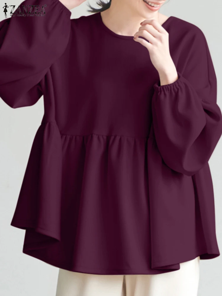2022 Spring Autumn Long Sleeve Tops Oversized Women's Solid Blouse ZANZEA Fashion Elegant Patchwork Blusas Casual Swing Camisas
2022 Spring Autumn Long Sleeve Tops Oversized Women's Solid Blouse ZANZEA Fashion Elegant Patchwork Blusas Casual Swing Camisas
