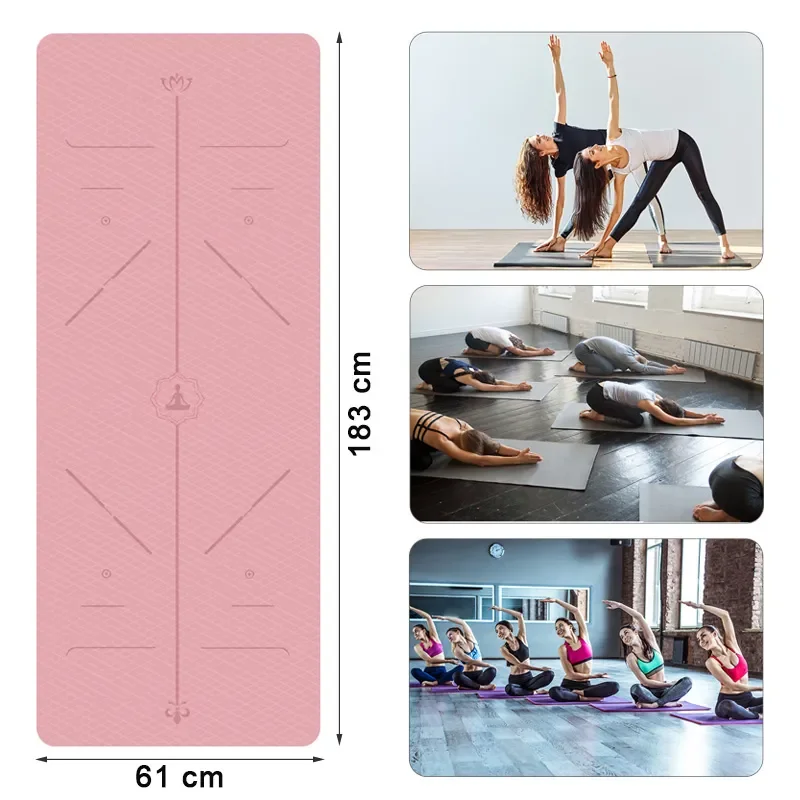 6mm Pads Sport Mats Beginner Fitness Carpet Women Mats CM Gymnastics With Yoga Position Line Non-slip 183X60 Yoga Mat 
6mm Pads Sport Mats Beginner Fitness Carpet Women Mats CM Gymnastics With Yoga Position Line Non-slip 183X60 Yoga Mat