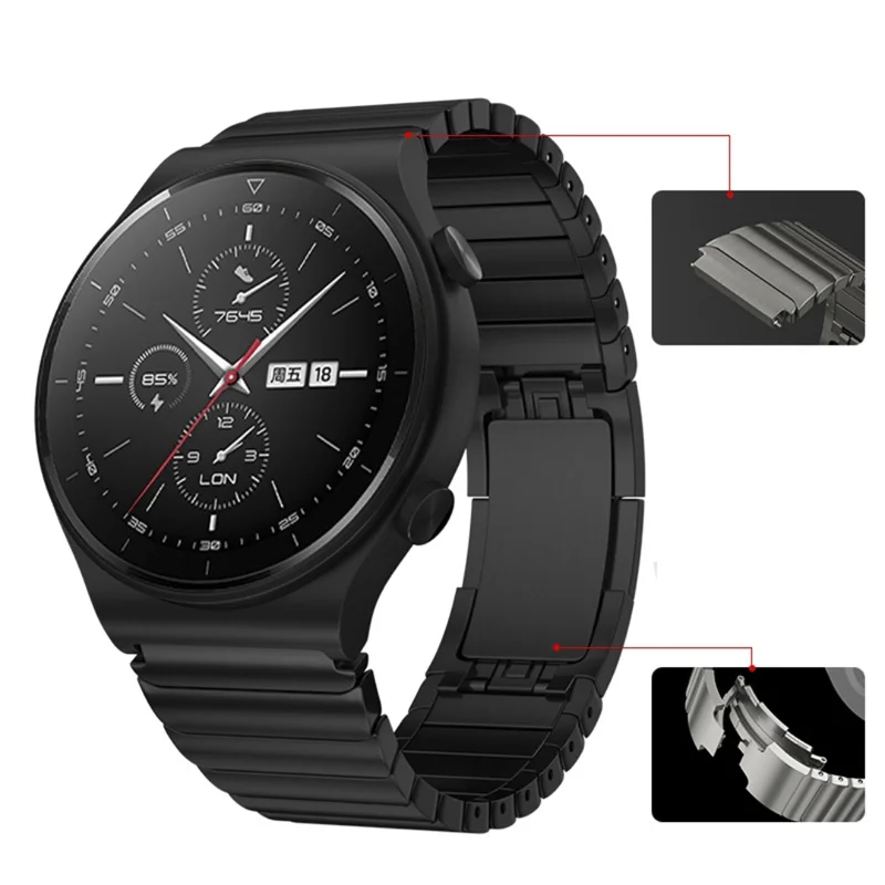 Металлический ремешок GT2 из нержавеющей стали 22 мм для Huawei Watch GT 2 Pro, оригинальный титановый серый металлический браслет для часов GT2e GT2 46 мм
Металлический ремешок GT2 из нержавеющей стали 22 мм для Huawei Watch GT 2 Pro, оригинальный титановый серый металлический браслет для часов GT2e GT2 46 мм