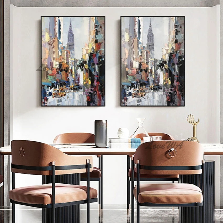 Modern Living Room Decoration City Street Building Painting Canvas Wall Picture Art Unframed Paintings Artwork Quality Craft
Modern Living Room Decoration City Street Building Painting Canvas Wall Picture Art Unframed Paintings Artwork Quality Craft