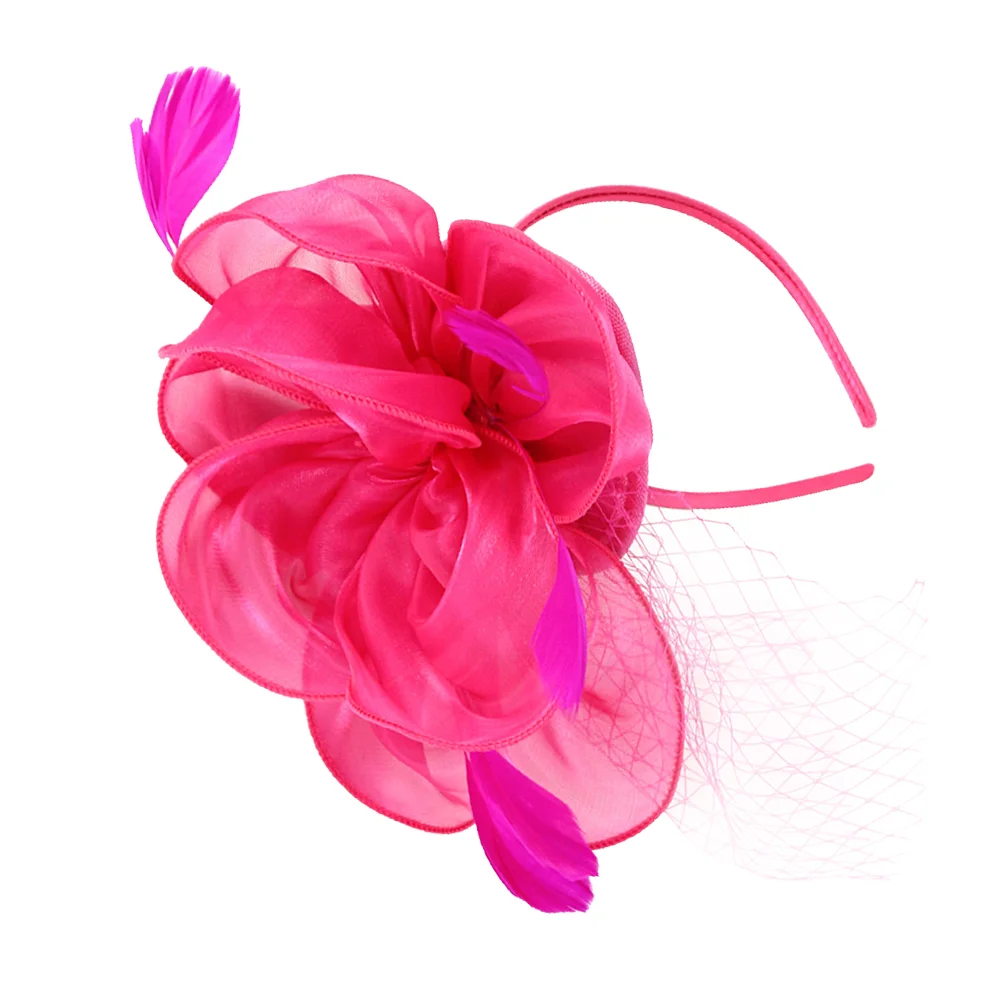 

Barrette Hat Tea Party Fascinator Headpiece Hair Accessory Cocktail Headdress Women's Fascinators Bride Veils Wedding