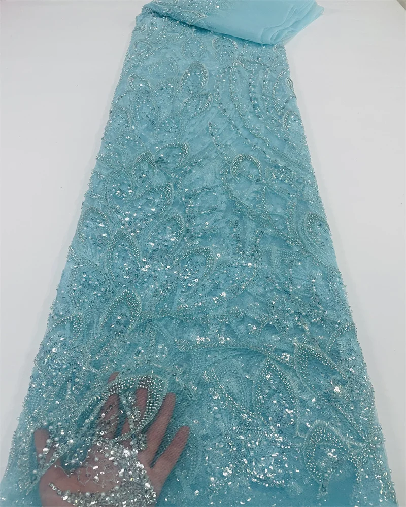 Luxury Sequence African Beaded Lace Fabrics 2023 Latest High Quality French Tulle Lace Embroidery With Beads For Party Dress 5Y
Luxury Sequence African Beaded Lace Fabrics 2023 Latest High Quality French Tulle Lace Embroidery With Beads For Party Dress 5Y