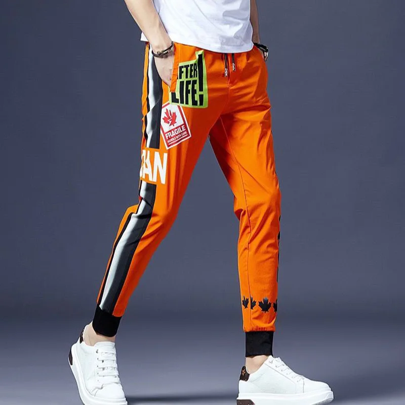 Jogger Pants For Men 2022 New Arrival Summer Thin Slim Male Trousers Orange Letter Teenager Boy Korean Style Fashion Cool n18
Jogger Pants For Men 2022 New Arrival Summer Thin Slim Male Trousers Orange Letter Teenager Boy Korean Style Fashion Cool n18