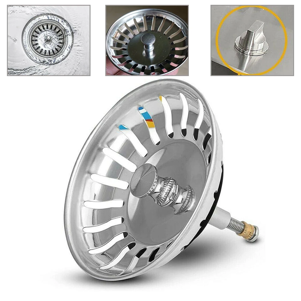 Kitchen Sink Drain Waste Plug Stainless-Steel Kitchen Sink Strainer Waste Plug Basin Drain Filter For Blanco Kitchen Tool
Kitchen Sink Drain Waste Plug Stainless-Steel Kitchen Sink Strainer Waste Plug Basin Drain Filter For Blanco Kitchen Tool