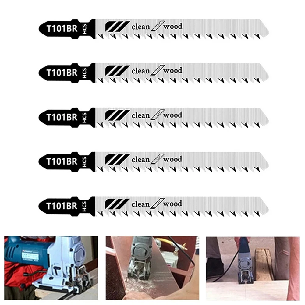 5Pcs T101BR Reciprocating Saw Blades HCS Jigsaw Blades Cutting Wood Plastic 100mm Cork / Particleboard / Cutting Saw Blade
5Pcs T101BR Reciprocating Saw Blades HCS Jigsaw Blades Cutting Wood Plastic 100mm Cork / Particleboard / Cutting Saw Blade