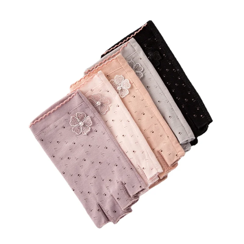 New Summer Fingerless Half Finger Gloves Women Anti-Skid Sun Protection Printing Anti-UV Thin Short Driving Gloves
New Summer Fingerless Half Finger Gloves Women Anti-Skid Sun Protection Printing Anti-UV Thin Short Driving Gloves
