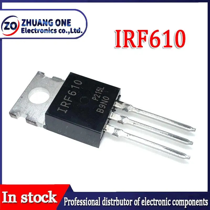 10 шт./партия, IRF610, новое пятно TO-220 200V 2.5A 
10 шт./партия, IRF610, новое пятно TO-220 200V 2.5A