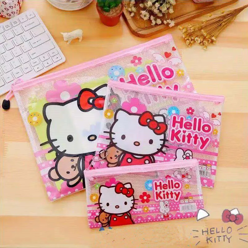 3Pcs Kawaii KT Cat Grid File Bag Cartoon Anime Sanrioed Stationery Storage Bag Pencil Bag Office Supplies Stationery Gift
3Pcs Kawaii KT Cat Grid File Bag Cartoon Anime Sanrioed Stationery Storage Bag Pencil Bag Office Supplies Stationery Gift