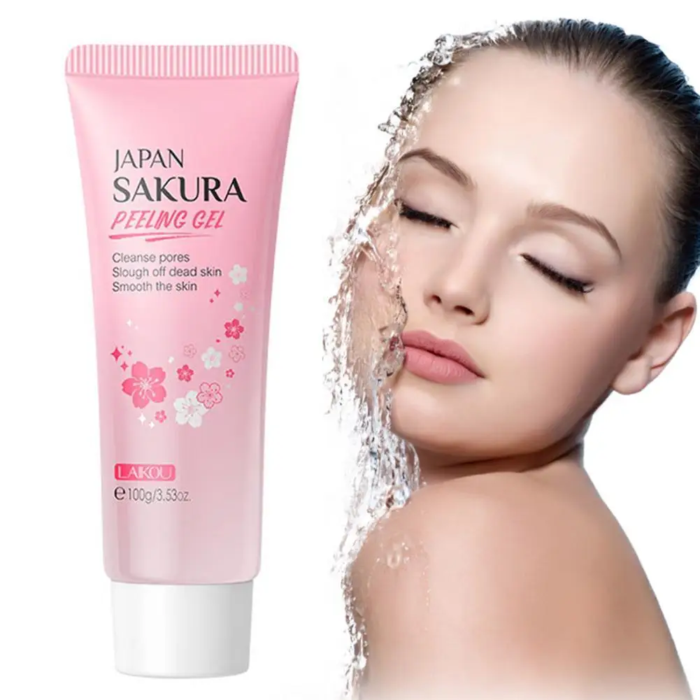 

Peeling Gel Facial Scrub Exfoliator Moisturizing Whitening Remove Dead Skin Blossoms Exfoliating Clean All Skin