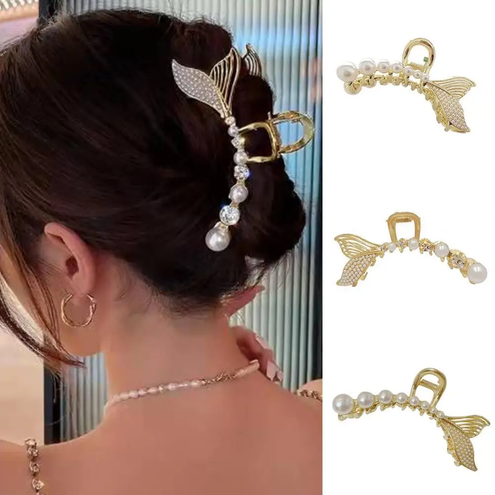 Crossing Teeth Strong Claws Big Hair Clip Multifunctional Women Fishtail Faux Pearl Large Barrette Styling Accessories
Crossing Teeth Strong Claws Big Hair Clip Multifunctional Women Fishtail Faux Pearl Large Barrette Styling Accessories