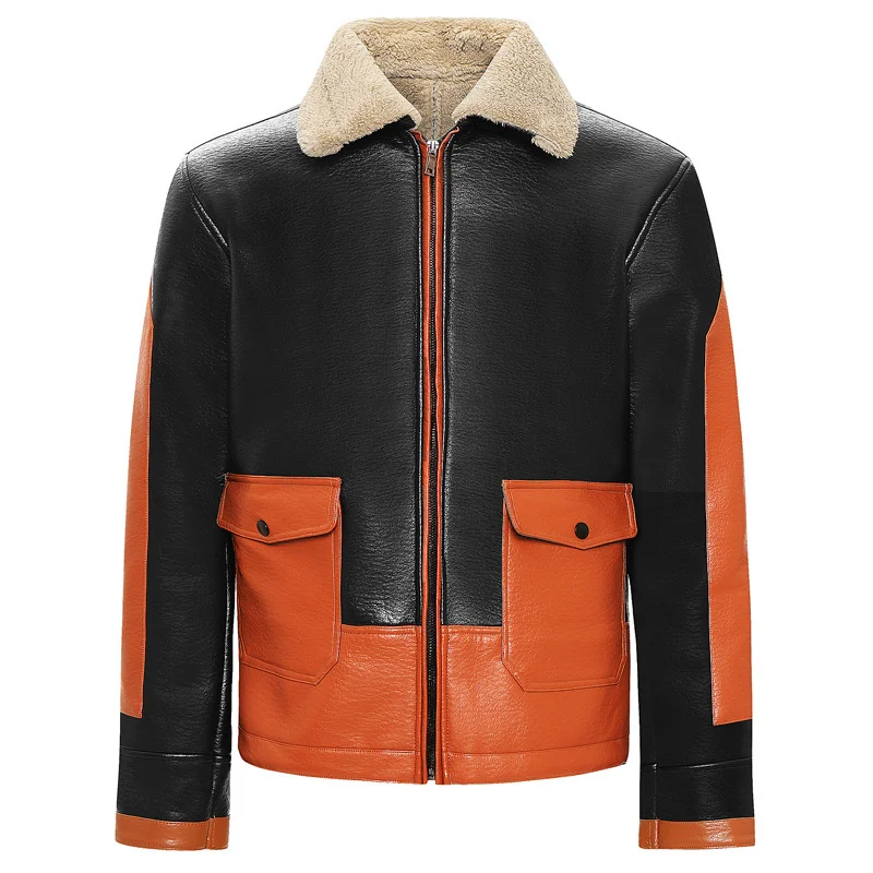 European Station Popular Fur One Vintage Men'S Leather Lapel Plush Warm Fashion Personality Handsome Coat Gentleman
European Station Popular Fur One Vintage Men'S Leather Lapel Plush Warm Fashion Personality Handsome Coat Gentleman