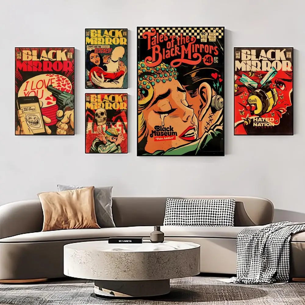 Vintage Classic Movie Black Mirror Poster Self-adhesive Art Kraft Paper Sticker DIY Room Bar Cafe Vintage Decorative Painting
Vintage Classic Movie Black Mirror Poster Self-adhesive Art Kraft Paper Sticker DIY Room Bar Cafe Vintage Decorative Painting