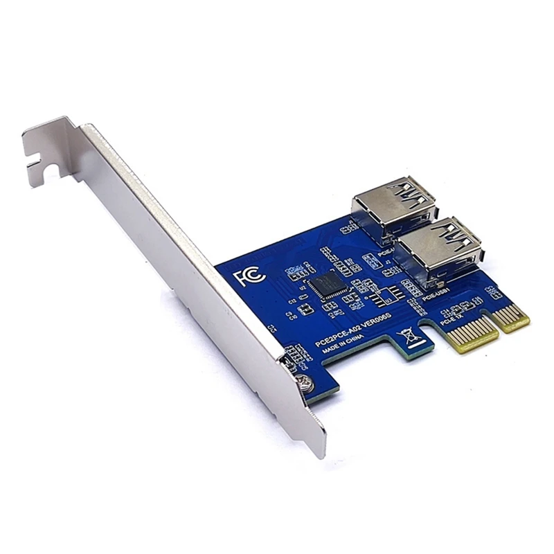 PCI-E 1 To 2 PCI Express 1X Slot External Riser Card Adapter Board Pcie Port Multiplier Card For Bitcoin Mining Machine
PCI-E 1 To 2 PCI Express 1X Slot External Riser Card Adapter Board Pcie Port Multiplier Card For Bitcoin Mining Machine