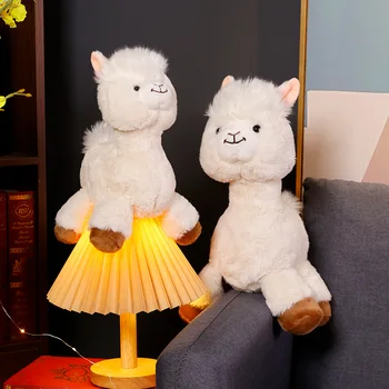 Lovely Alpaca Plush Toy Japanese Alpaca Stuffed Plushies Doll Cute Sheep Lamb Animals Pillow Soft Kids Toys Kawaii Room Decor