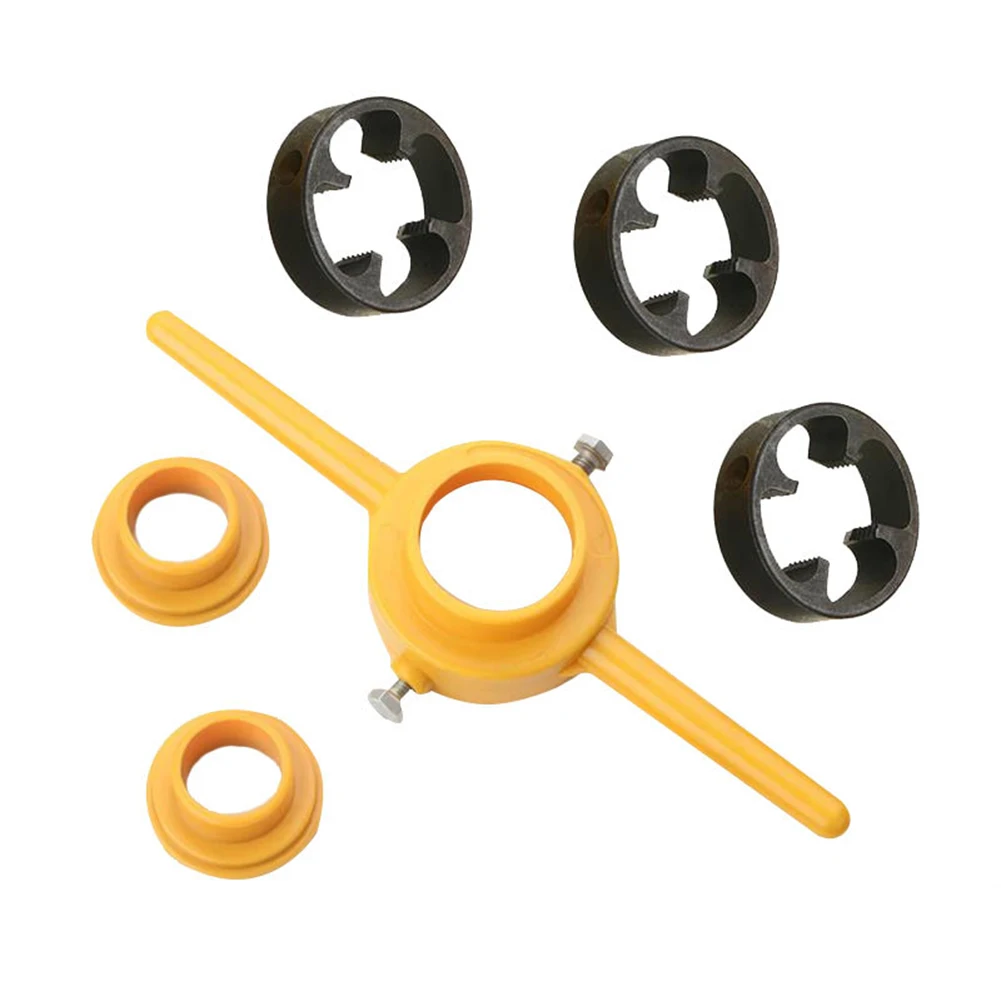 6pcs Professional Manual Pipe Threader Powerful 1/2 3/4 1 Inch Plumbing PVC Thread Tool Maker Screw Die Set Hand Tool Easy Apply
6pcs Professional Manual Pipe Threader Powerful 1/2 3/4 1 Inch Plumbing PVC Thread Tool Maker Screw Die Set Hand Tool Easy Apply