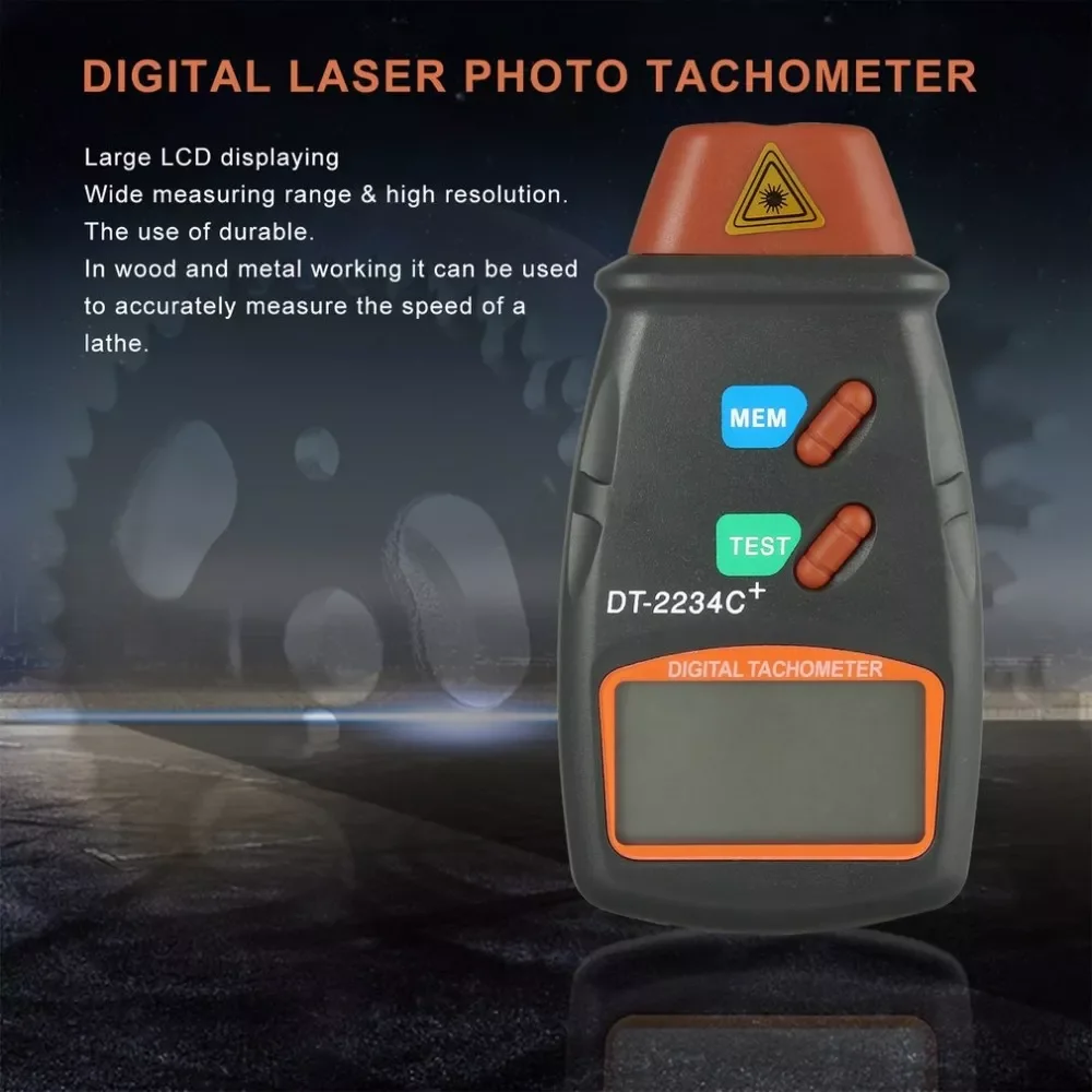 1set Digital Laser Tachometer RPM Meter Non-Contact Motor Speed Gauge Revolution Spin
1set Digital Laser Tachometer RPM Meter Non-Contact Motor Speed Gauge Revolution Spin