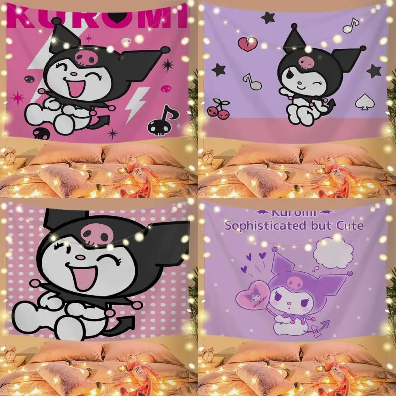 Kawaii Sanrioed Kuromi Background Cloth Cartoon Cute Hellokittys Room Decorative Wall Bedroom Dormitory Decorative Hanging Cloth
Kawaii Sanrioed Kuromi Background Cloth Cartoon Cute Hellokittys Room Decorative Wall Bedroom Dormitory Decorative Hanging Cloth