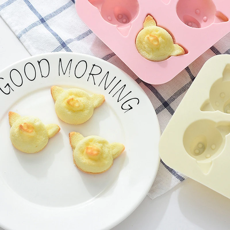 1Pc 4 Even Cute Pig Silicone Cake Mold DIY Chocolate Steamed Cake Cupcake Baking Mould Kitchen Tools Pastry Accessories
1Pc 4 Even Cute Pig Silicone Cake Mold DIY Chocolate Steamed Cake Cupcake Baking Mould Kitchen Tools Pastry Accessories