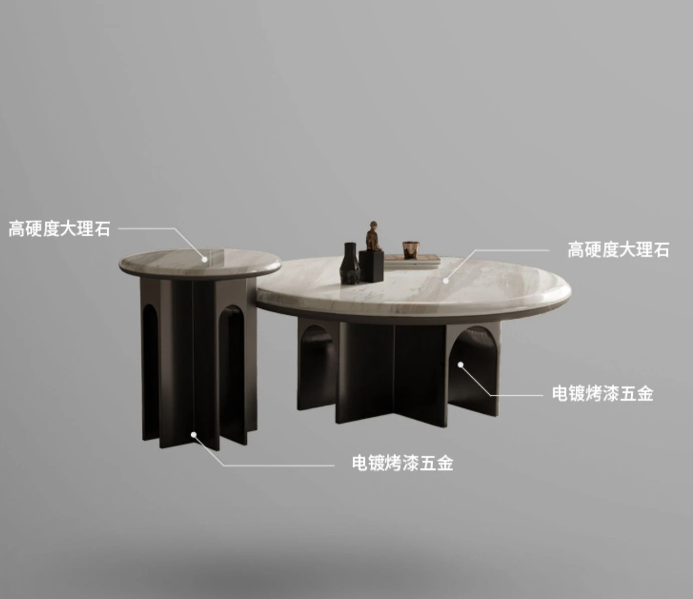 Marble Living Room Trend Creative Minimalist round Small Coffee Table Combination
Marble Living Room Trend Creative Minimalist round Small Coffee Table Combination