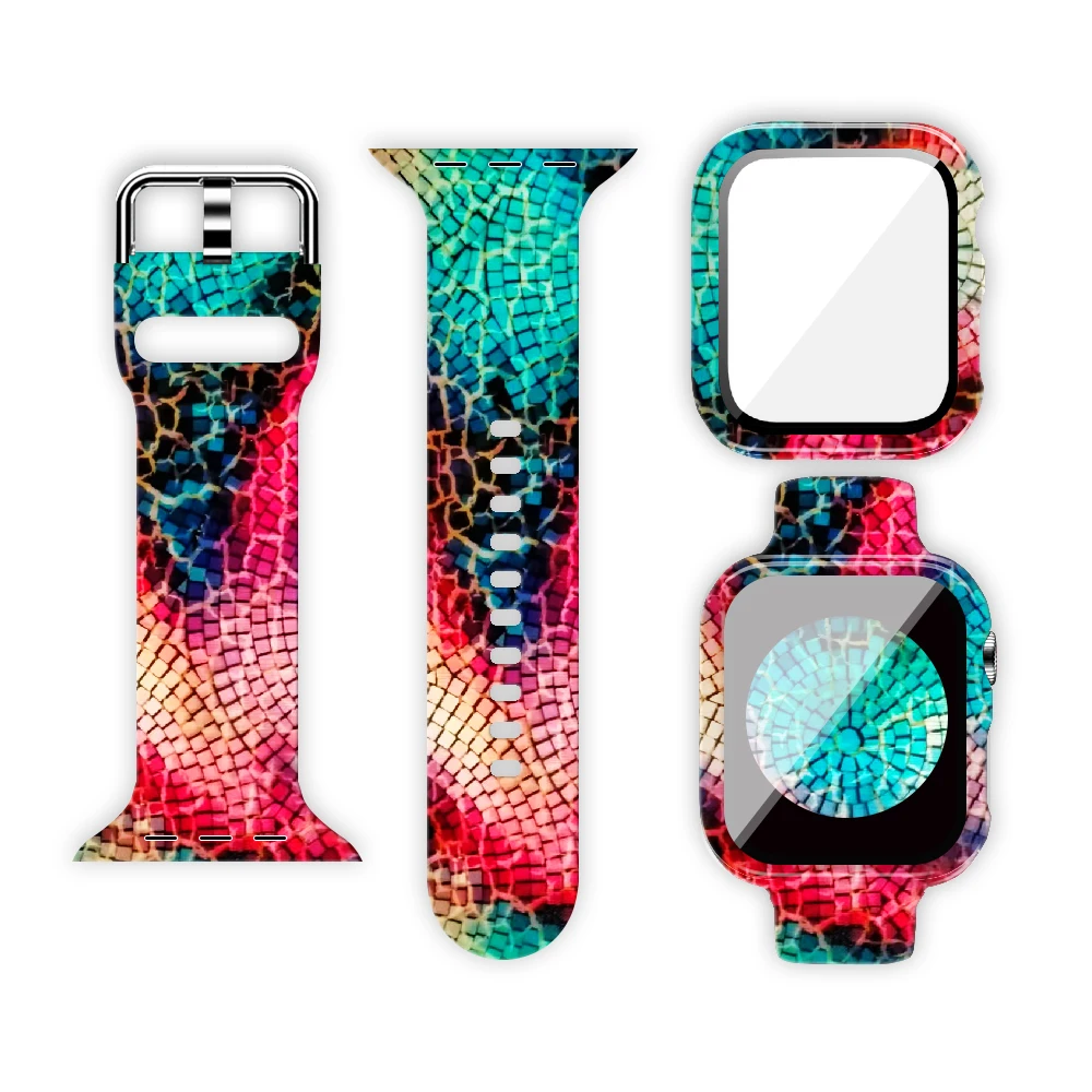 Case+Strap For Apple Watch Rubber Band 40mm 44mm 42mm 38mm 41mm 45mm Print Silicone Bracelet For iWatch Series 7 6 5 4 3 SE
Case+Strap For Apple Watch Rubber Band 40mm 44mm 42mm 38mm 41mm 45mm Print Silicone Bracelet For iWatch Series 7 6 5 4 3 SE