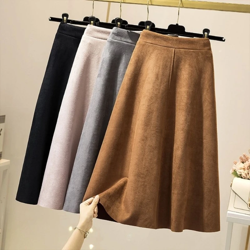 Women Woolen Skirt Female Fashion High Waist Basic Wool Skirts Ladies Casual Thick Warm Elastic A-Line Maxi Pleated Skirts G89
Women Woolen Skirt Female Fashion High Waist Basic Wool Skirts Ladies Casual Thick Warm Elastic A-Line Maxi Pleated Skirts G89