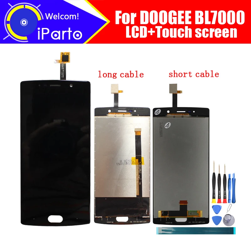 Дисплей+сенсорный экран LCD DOOGEE BL7000 5,5 дюйма, сборка 100% оригинал, новый LCD+Touch для BL7000+Инструменты.