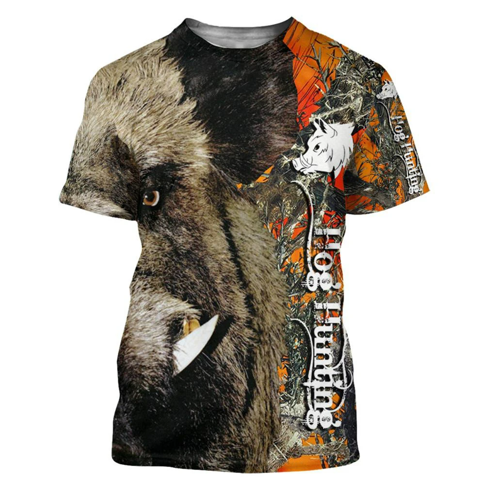 3D Wild Boar Hunting T-shirt Men's Summer Digital Printed Top Casual Short Sleeve Women's Fashion Trend T-shirt 2021
3D Wild Boar Hunting T-shirt Men's Summer Digital Printed Top Casual Short Sleeve Women's Fashion Trend T-shirt 2021