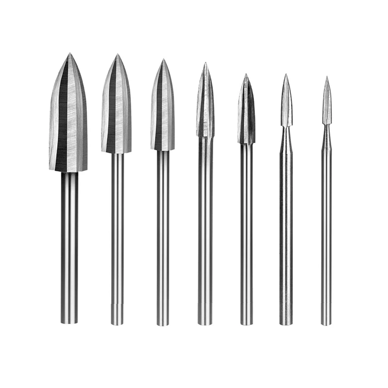 7Pieces Wood Carving Tools Set HSS Engraving Tool 2.35-10Mm For Rotary Tool Wood Carving Tool 1/8Inch Shank Wood Router
7Pieces Wood Carving Tools Set HSS Engraving Tool 2.35-10Mm For Rotary Tool Wood Carving Tool 1/8Inch Shank Wood Router