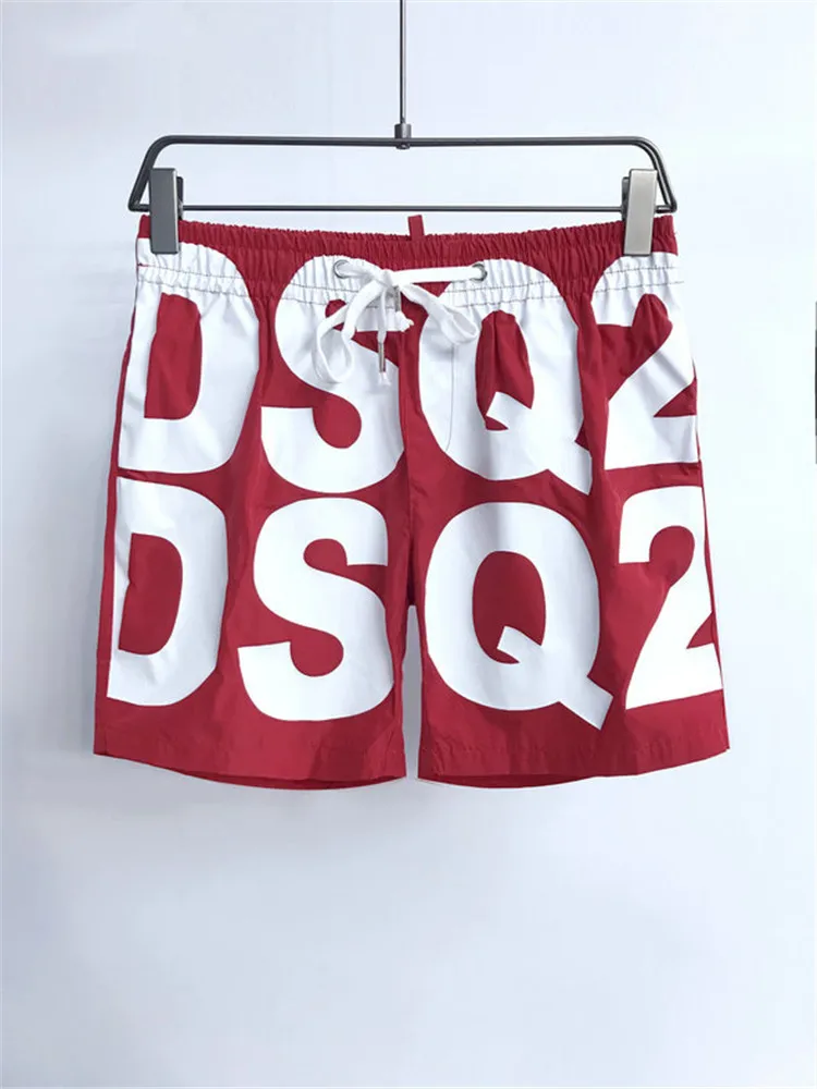 Быстросохнущие летние мужские пляжные шорты DSQ2 с надписью трусы для мужчин