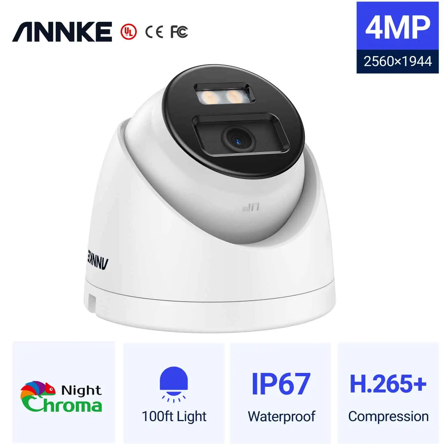 Annke NC400 4MP полноцветная камера HD 2,8 мм объектив ONVIF POE IP камера обеспечения безопасности камера видеонаблюдения CCTV Открытый IP67
Annke NC400 4MP полноцветная камера HD 2,8 мм объектив ONVIF POE IP камера обеспечения безопасности камера видеонаблюдения CCTV Открытый IP67