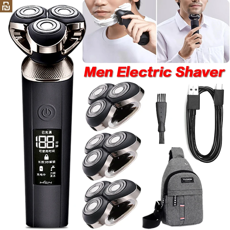Youpin Men's Shaver Electric Razor Beard Trimmer Fast Charging LCD Display Electric Shaving Machine Cutter Head Washable 
Youpin Men's Shaver Electric Razor Beard Trimmer Fast Charging LCD Display Electric Shaving Machine Cutter Head Washable