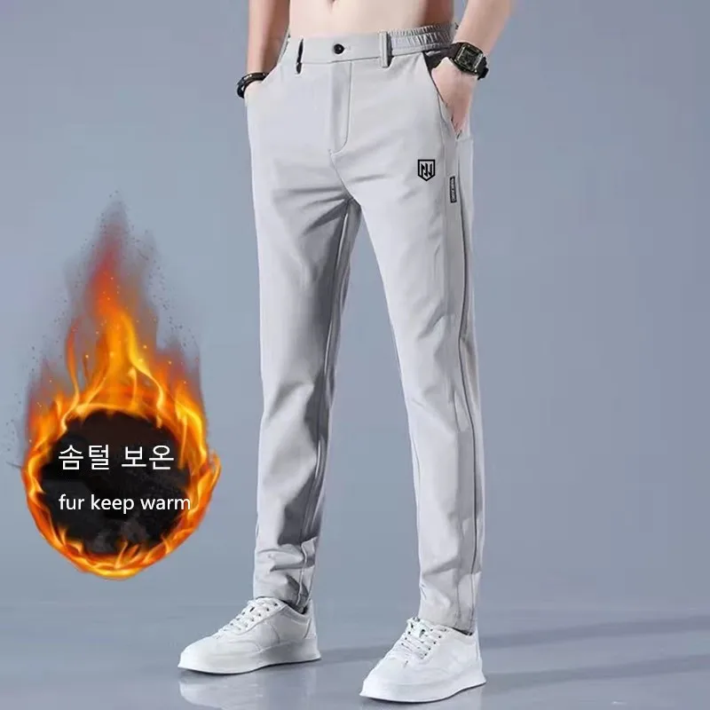 Winter Elasticity Men's Golf Pants High-Quality fur wool Thicken Keep Warm Golf Trousers Cargo Pant Sport Clothing Man Golf wear
Winter Elasticity Men's Golf Pants High-Quality fur wool Thicken Keep Warm Golf Trousers Cargo Pant Sport Clothing Man Golf wear