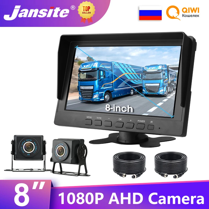 Jansite 8" AHD 1080P Car Monitor Aviation Head Rear View Camera HD Display Parking Rearview Reverse Cameras For Truck Trailer RV
Jansite 8" AHD 1080P Car Monitor Aviation Head Rear View Camera HD Display Parking Rearview Reverse Cameras For Truck Trailer RV