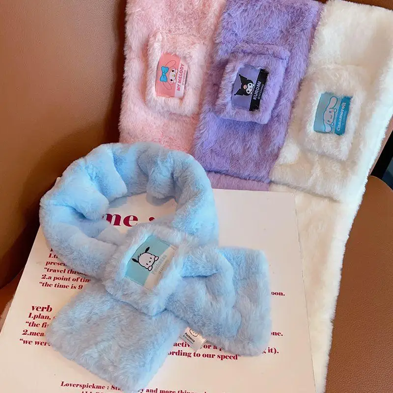 Kawaii Sanrio Anime Scarf Cute Pochacco Cinnamoroll My Melody Autumn Winter Sweet Plush Soft Thickening Scarf Gifts for Children
Kawaii Sanrio Anime Scarf Cute Pochacco Cinnamoroll My Melody Autumn Winter Sweet Plush Soft Thickening Scarf Gifts for Children