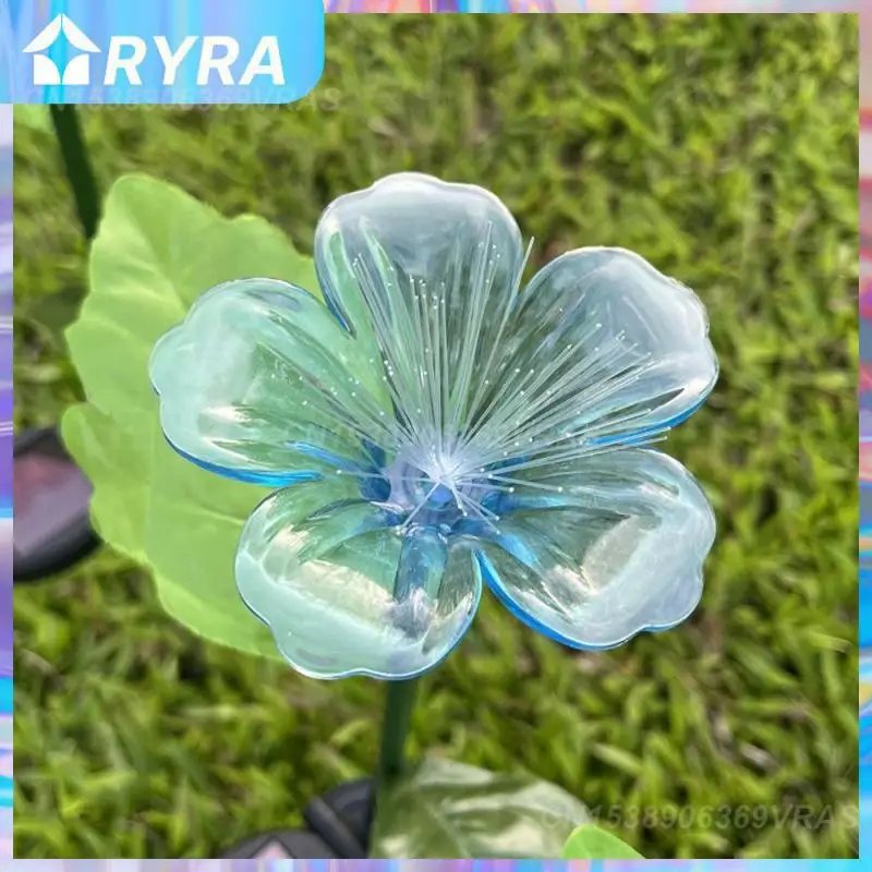 Солнечные садовые фонари, солнечные светодиодные фонари, прозрачные теплые фонари, синий/зеленый/красный, водонепроницаемые 10,5x12 см, наружн...