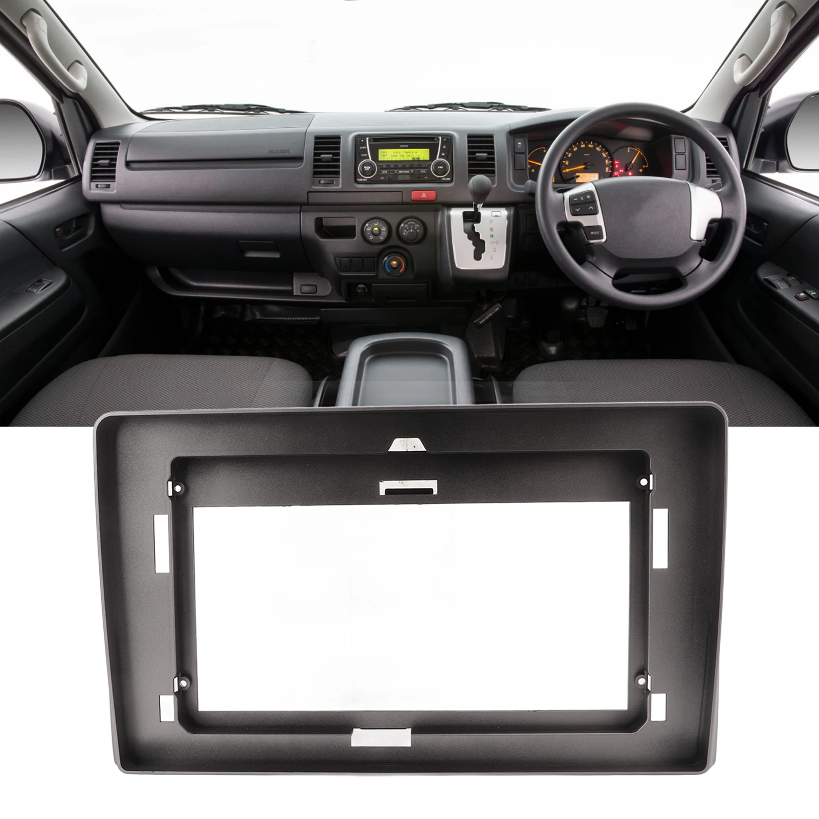 10.1inch Car Dash Fascia Navigation GPS Panel Frame Plug and Play for Hiace 2010 2011 2012 2013 2014 2015 2016 2017 2018
10.1inch Car Dash Fascia Navigation GPS Panel Frame Plug and Play for Hiace 2010 2011 2012 2013 2014 2015 2016 2017 2018
