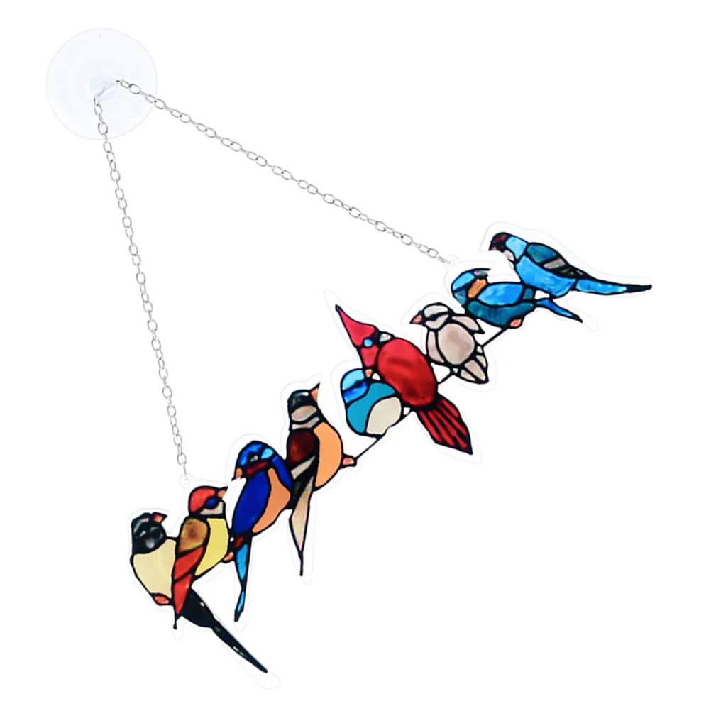 Hanging Bird Stained Suncatcherwindow Decor Panel Wall Pendant Birds Acrylic Crystal Door Parrot Handicraft Stunning Hangings
Hanging Bird Stained Suncatcherwindow Decor Panel Wall Pendant Birds Acrylic Crystal Door Parrot Handicraft Stunning Hangings