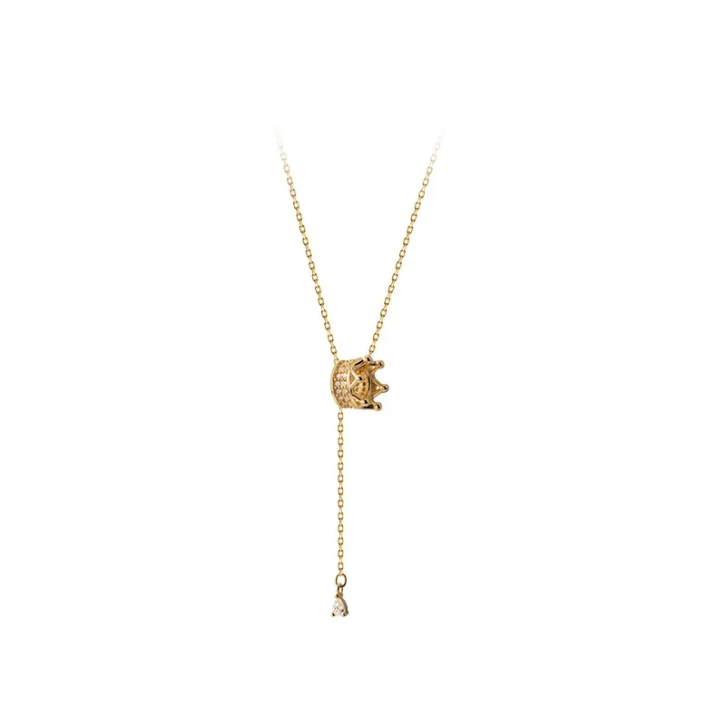 LVC223 Real 925 Sterling Silver Crown Choker Necklaces Dainty Y Necklace Hypoallergenic Jewelry for Women
LVC223 Real 925 Sterling Silver Crown Choker Necklaces Dainty Y Necklace Hypoallergenic Jewelry for Women