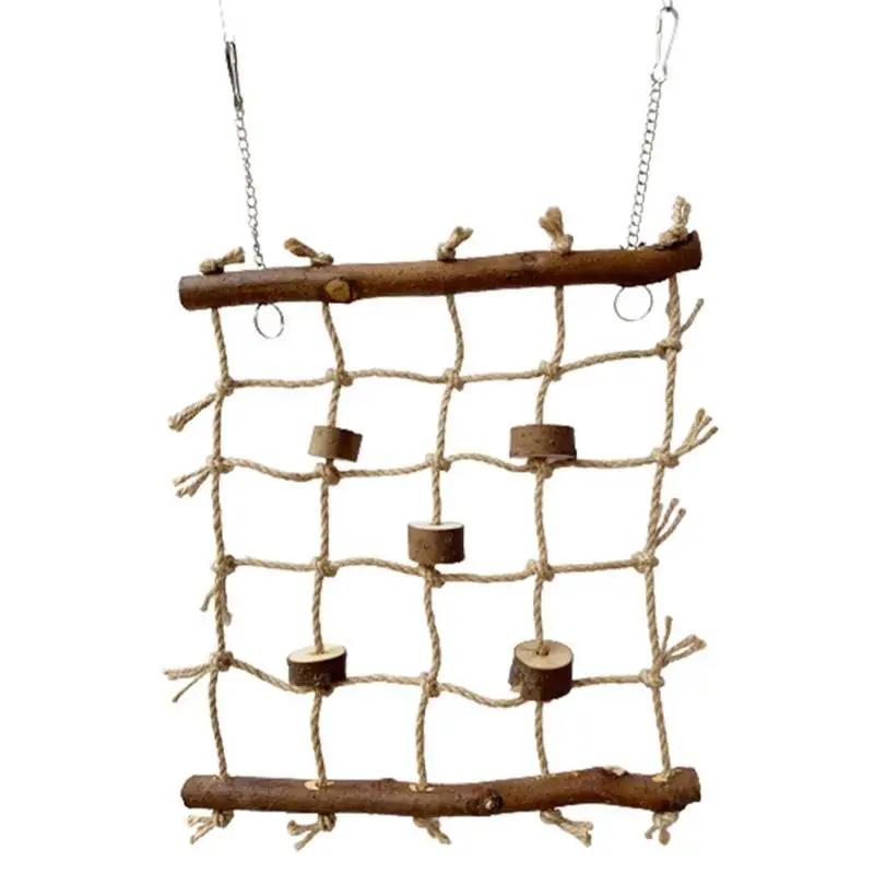 Bird Color Rope Climbing Net Hammock Hanging Rope Net Parrot Cage Toy Easy To Use Multi-Functional Parrot Bird Pet Climbing Tool
Bird Color Rope Climbing Net Hammock Hanging Rope Net Parrot Cage Toy Easy To Use Multi-Functional Parrot Bird Pet Climbing Tool
