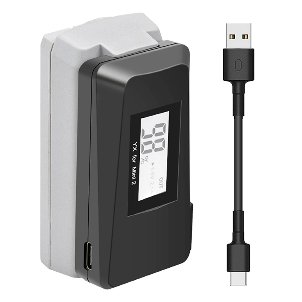 Mini QC3.0 Fast LED Display USB Charger With Type-C Charging Cable Replace Repair Parts For DJI Mavic Mini 2 Drone Accessories
Mini QC3.0 Fast LED Display USB Charger With Type-C Charging Cable Replace Repair Parts For DJI Mavic Mini 2 Drone Accessories