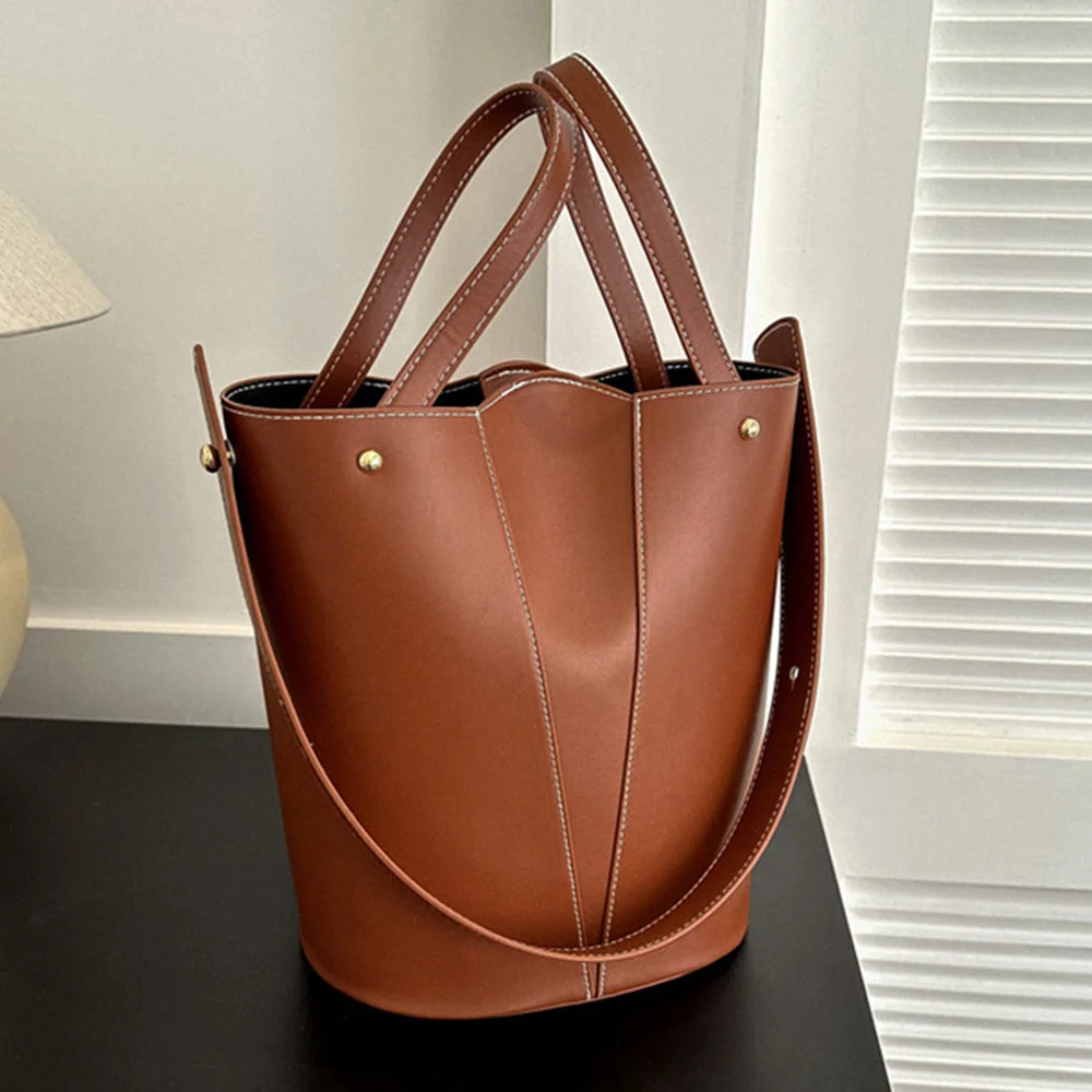 Large-capacity Handbags For Female 2023 New Popular Pure Color Shoulder Bucket Bags Pu Leather Designer Luxury Purse And Bags
Large-capacity Handbags For Female 2023 New Popular Pure Color Shoulder Bucket Bags Pu Leather Designer Luxury Purse And Bags