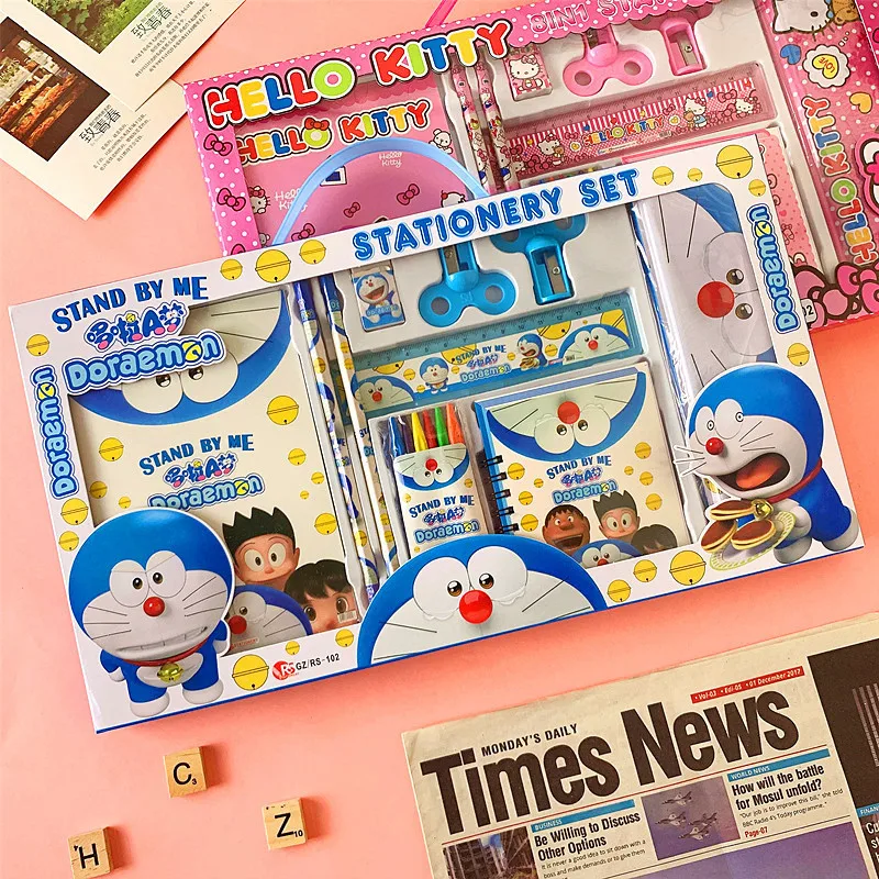 Sanrio Stationery Tsum Hello Kitty School Supplies Set Kawaii Doraemon Frozen Elsa Cartoon Spiderman Kids Kindergarten Prizes
Sanrio Stationery Tsum Hello Kitty School Supplies Set Kawaii Doraemon Frozen Elsa Cartoon Spiderman Kids Kindergarten Prizes