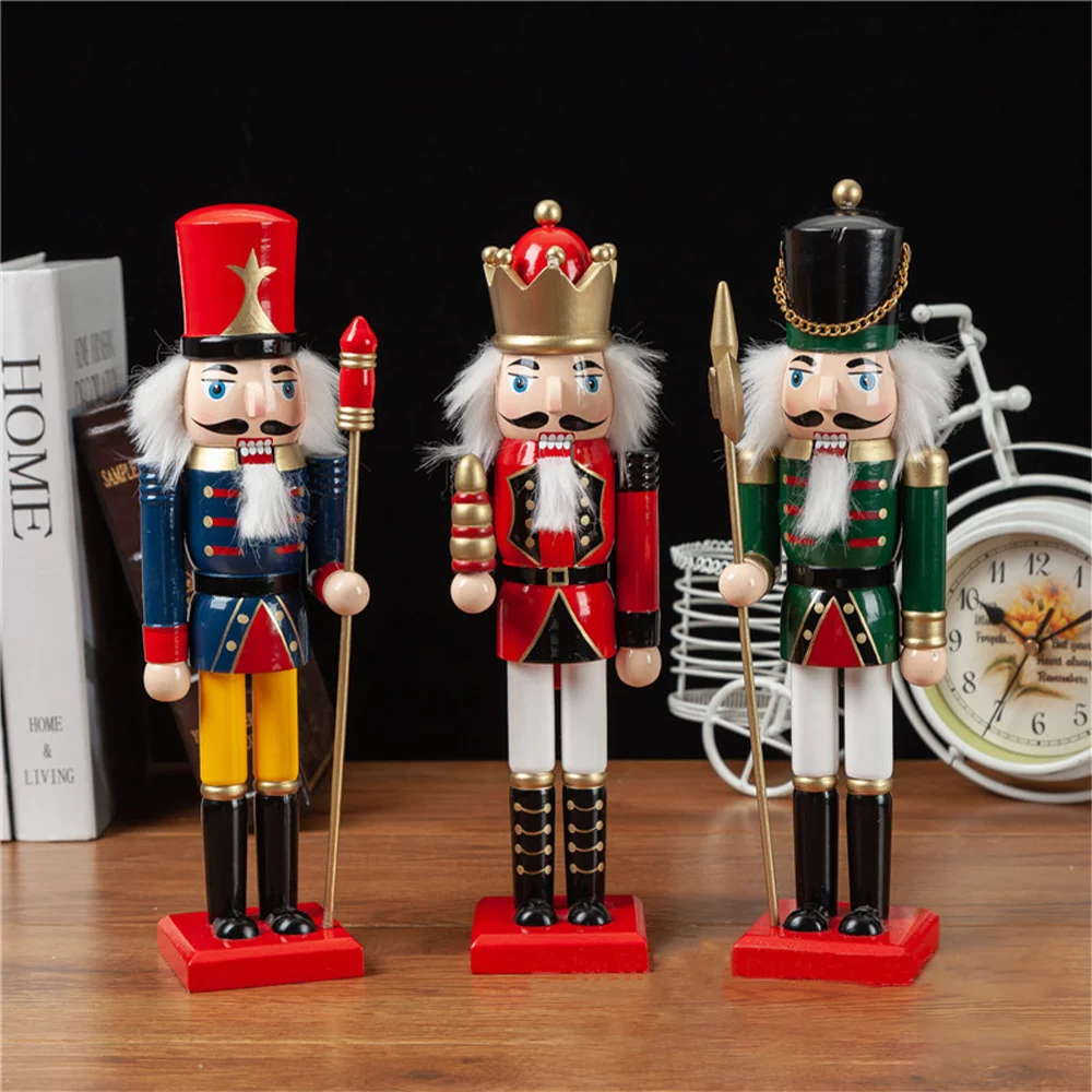 30CM Nutcracker European Wrap Christmas Xmas Wooden Soldier Ornaments Wood Figures Table Decor Desktop Decoration
30CM Nutcracker European Wrap Christmas Xmas Wooden Soldier Ornaments Wood Figures Table Decor Desktop Decoration