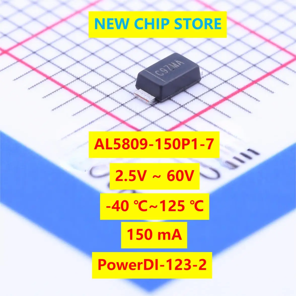 50pcs/lot AL5809-150P1-7 60V 150mA PowerDI-123-2 -40℃ ~ 125℃ (TA) LED Driver AL5809
50pcs/lot AL5809-150P1-7 60V 150mA PowerDI-123-2 -40℃ ~ 125℃ (TA) LED Driver AL5809