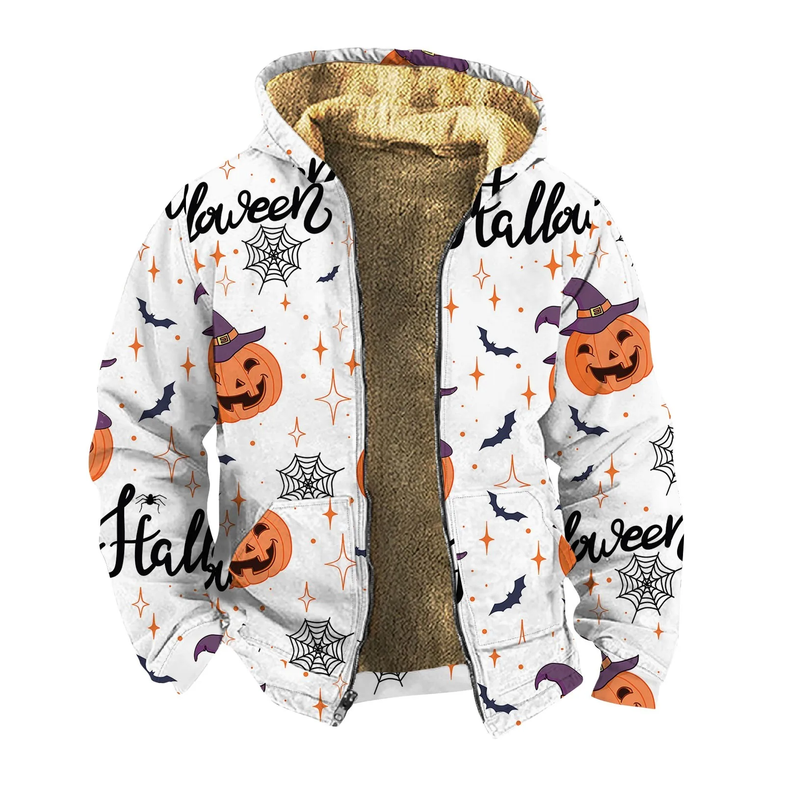 Winter Coat For Men Personality Halloween Print Hooded Zipper Outdoor Long Sleeve Plus Velvet Padded Jacket Jaqueta Masculina
Winter Coat For Men Personality Halloween Print Hooded Zipper Outdoor Long Sleeve Plus Velvet Padded Jacket Jaqueta Masculina