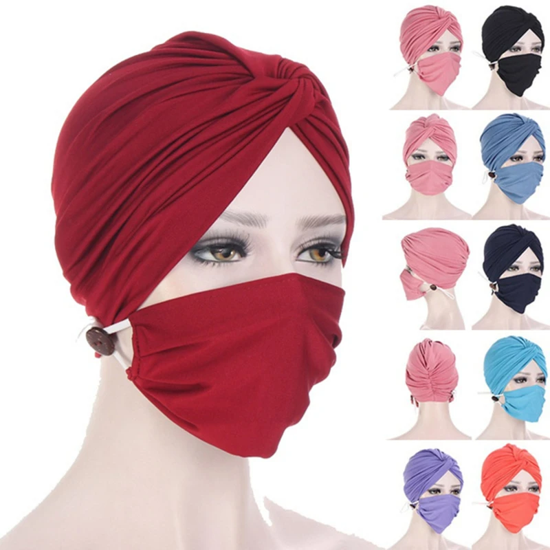Casual Women Turban Head Wrap Hat With Button Headwear Headscarf Bonnet Inner Hijabs Cap Muslim Hijab Chemo Hats Turbantes Caps
Casual Women Turban Head Wrap Hat With Button Headwear Headscarf Bonnet Inner Hijabs Cap Muslim Hijab Chemo Hats Turbantes Caps