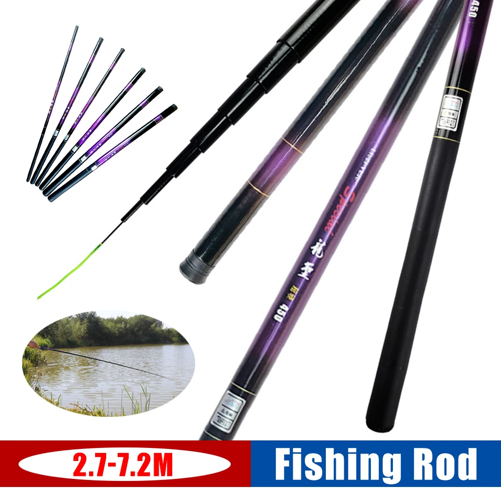 2.7m 3.6m 4.5m 5.4m 6.3m 7.2m Telescopic Fishing Pole Ultralight Hand Glass Steel Pole Portable Telescopic Rod Carp Fishing Rods
2.7m 3.6m 4.5m 5.4m 6.3m 7.2m Telescopic Fishing Pole Ultralight Hand Glass Steel Pole Portable Telescopic Rod Carp Fishing Rods