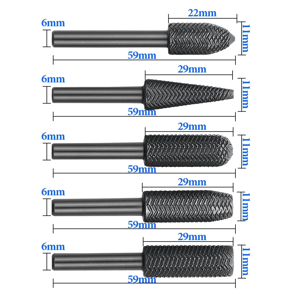 5Pcs Rotary Rasp File Set 45# Steel Drill Bit 6mm Shank Craft Files File Router Grinding Burr Tool Woodworking Hand Too
5Pcs Rotary Rasp File Set 45# Steel Drill Bit 6mm Shank Craft Files File Router Grinding Burr Tool Woodworking Hand Too